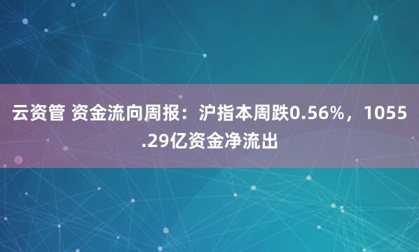 云资管 资金流向周报：沪指本周跌0.56%，1055.29亿资金净流出